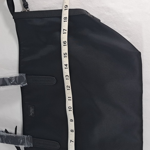 NWT Botkier New York Bond Tote | Black Nylon & Leather | Chic Work Bag - Picture 5 of 8